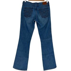 Lucky Brand Vintage Red Tag Sweet n Low Bootcut Embellished Pocket Jeans Size 27